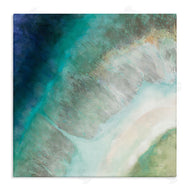 Danhui Nai | Abstract Blue Green Curve Coast