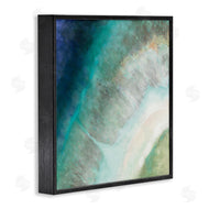 Danhui Nai | Abstract Blue Green Curve Coast