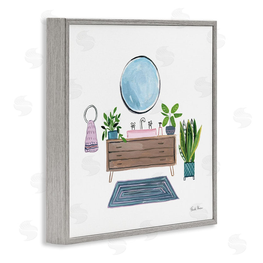 Farida Zaman | Bath Interior Sink with Plants