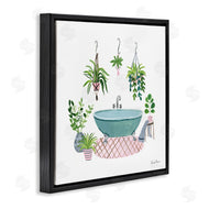 Farida Zaman | Claw Bath with Hanging Plants