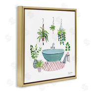 Farida Zaman | Claw Bath with Hanging Plants