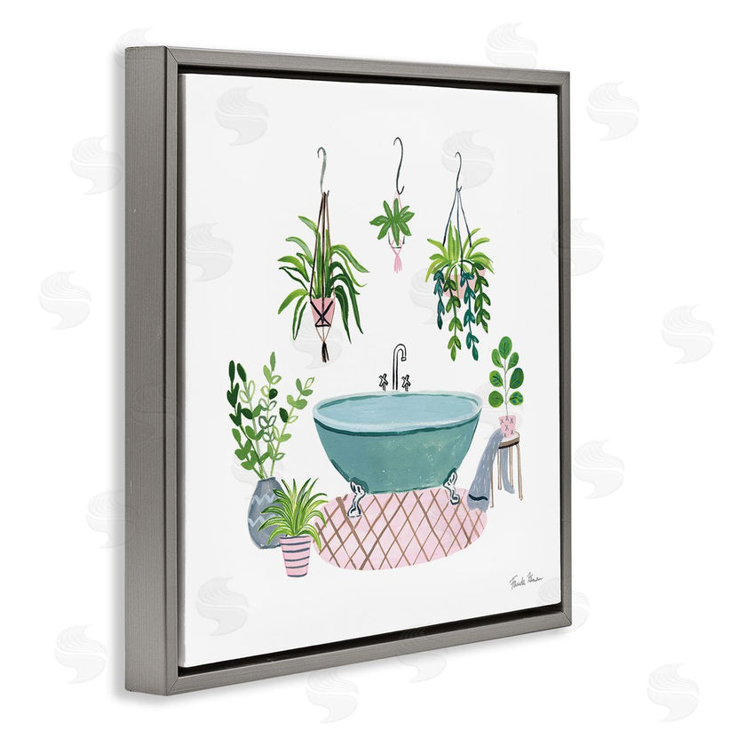 Farida Zaman | Claw Bath with Hanging Plants