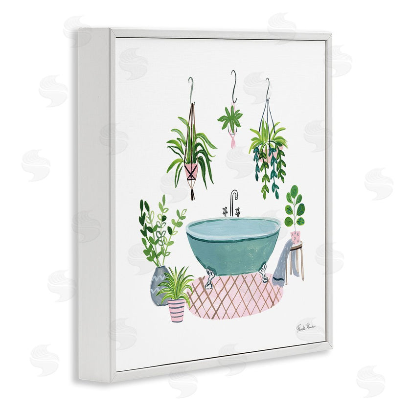 Farida Zaman | Claw Bath with Hanging Plants