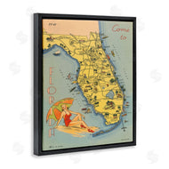 Wild Apple Portfolio | Florida Map Retro Beach