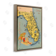 Wild Apple Portfolio | Florida Map Retro Beach