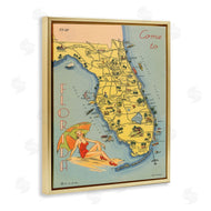 Wild Apple Portfolio | Florida Map Retro Beach