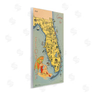 Wild Apple Portfolio | Florida Map Retro Beach