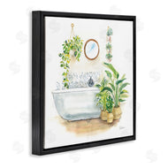 Sue Schlabach | Serene Bathroom Interior with Greenery