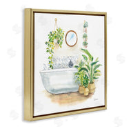 Sue Schlabach | Serene Bathroom Interior with Greenery
