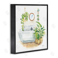 Sue Schlabach | Serene Bathroom Interior with Greenery