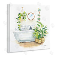 Sue Schlabach | Serene Bathroom Interior with Greenery