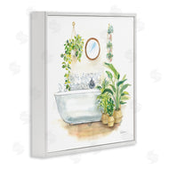 Sue Schlabach | Serene Bathroom Interior with Greenery