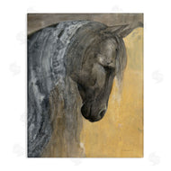 Albena Hristova | Abstract Grey Horse Portrait