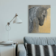 Albena Hristova | Abstract Grey Horse Portrait