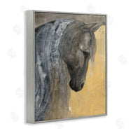 Albena Hristova | Abstract Grey Horse Portrait