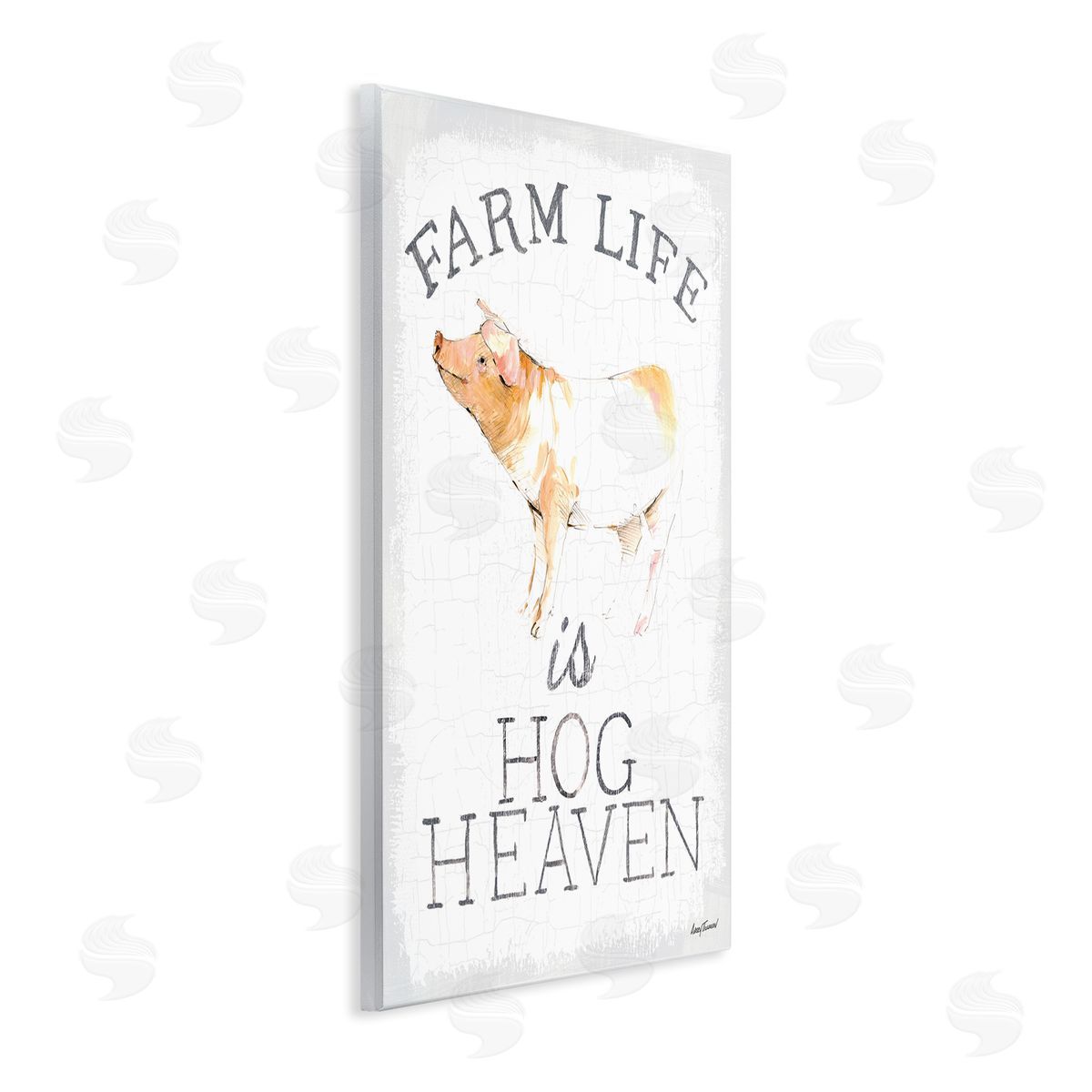 Farm Life is Hog Heaven Wood Plaque Wall Art, Home Decor by Avery Tillmon