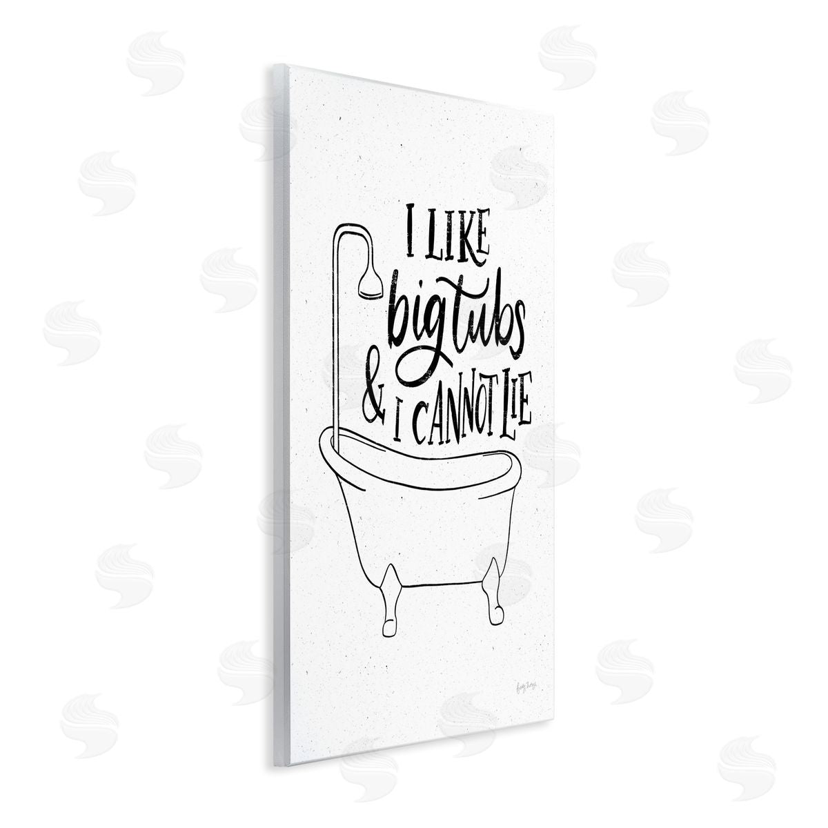 I Like Big Tubs Bathroom Funny Wood Plaque Wall Art, Home Decor by Becky Thorns
