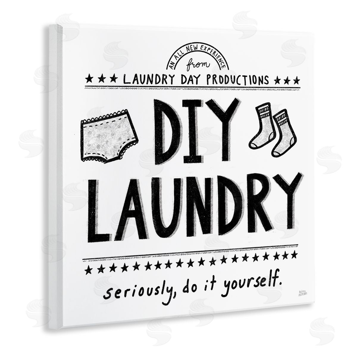 Sassy DIY Laundry Sign Wood Plaque Wall Art, Home Decor by Melissa Averinos