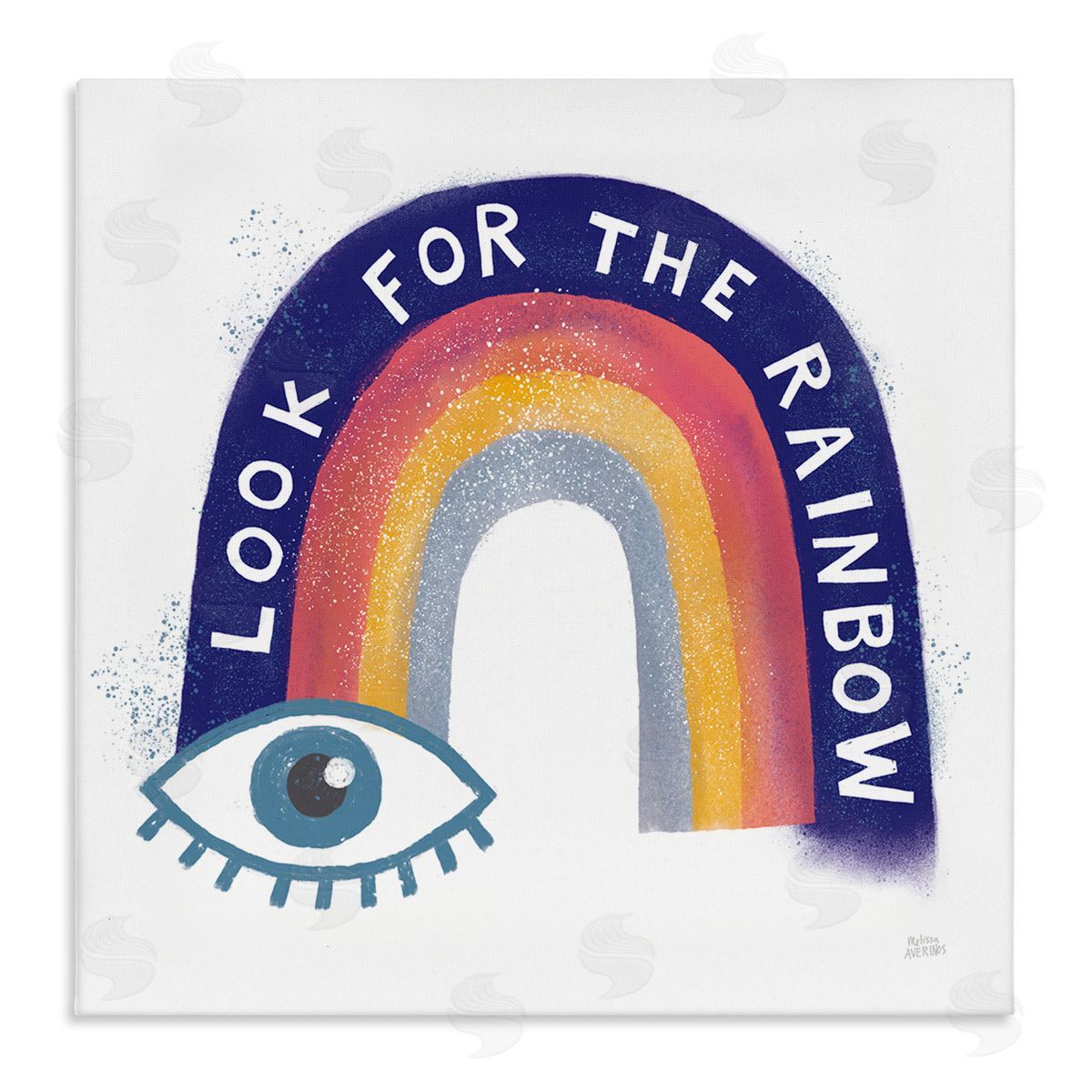 Inspirational Look for Rainbow Canvas Wall Art, Home Decor by Melissa Averinos