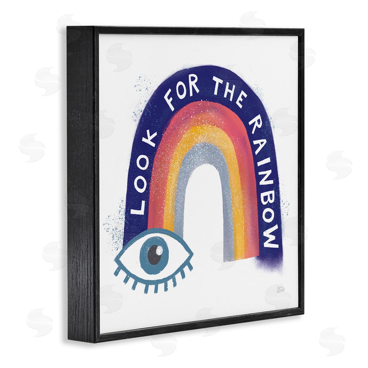 Inspirational Look for Rainbow Black Frame Print Wall Art, Home Decor by Melissa Averinos