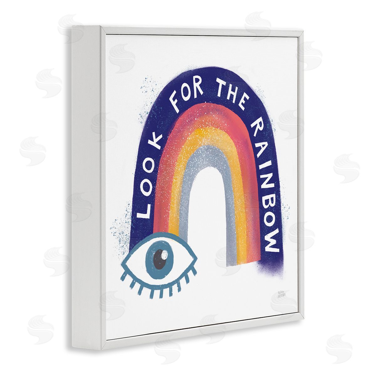 Inspirational Look for Rainbow White Frame Print Wall Art, Home Decor by Melissa Averinos