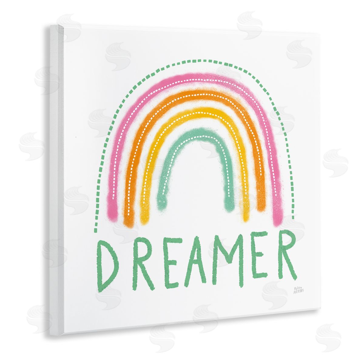 Rainbow Dreamer Inspirational Phrase Wood Plaque Wall Art, Home Decor by Melissa Averinos