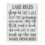 Stupell Studio | Motivational Lake Rules Sign