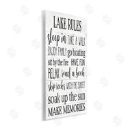Stupell Studio | Motivational Lake Rules Sign