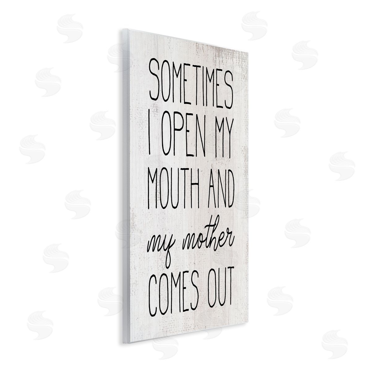 Funny Talking Like My Mother Wood Plaque Wall Art, Home Decor by Stupell Studio