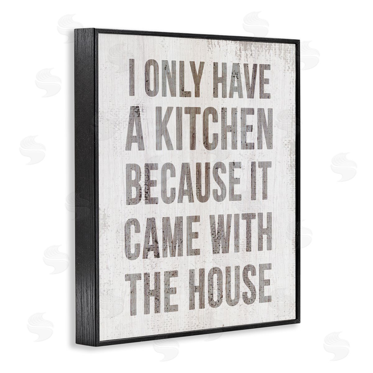 Funny Kitchen Came with House Black Frame Print Wall Art, Home Decor by Stupell Studio
