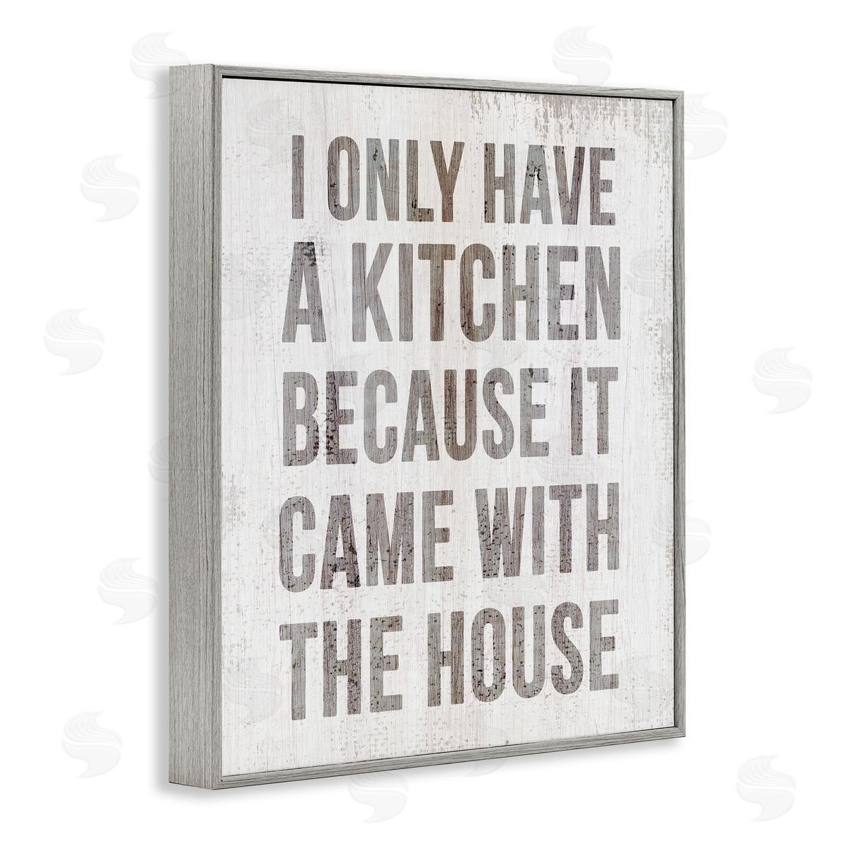 Funny Kitchen Came with House Grey Frame Print Wall Art, Home Decor by Stupell Studio