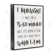 Stupell Studio | Sassy Bad Mood Attitude