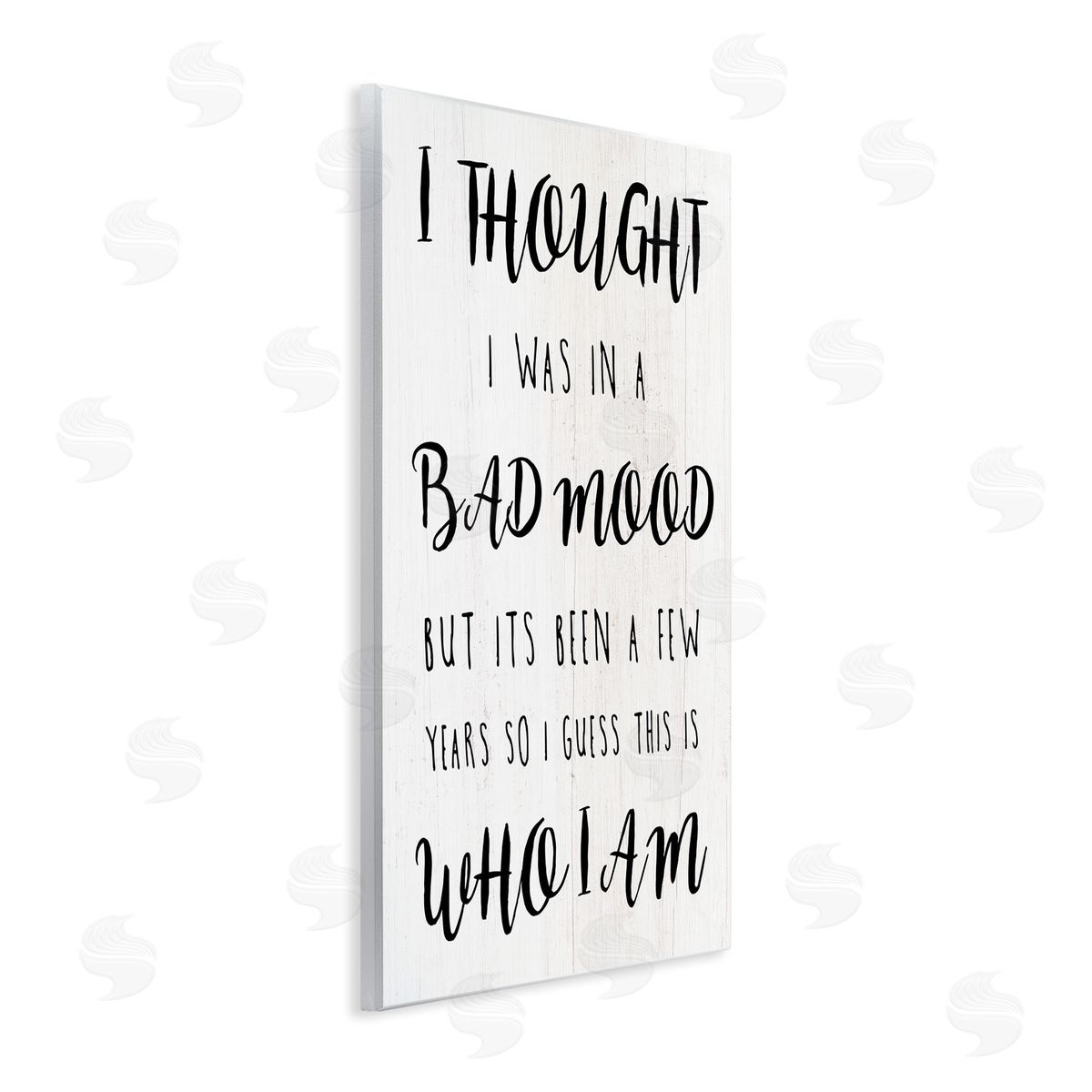 Sassy Bad Mood Attitude Wood Plaque Wall Art, Home Decor by Stupell Studio