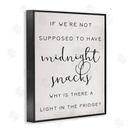 Stupell Studio | Midnight Snack Kitchen Joke