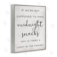 Stupell Studio | Midnight Snack Kitchen Joke