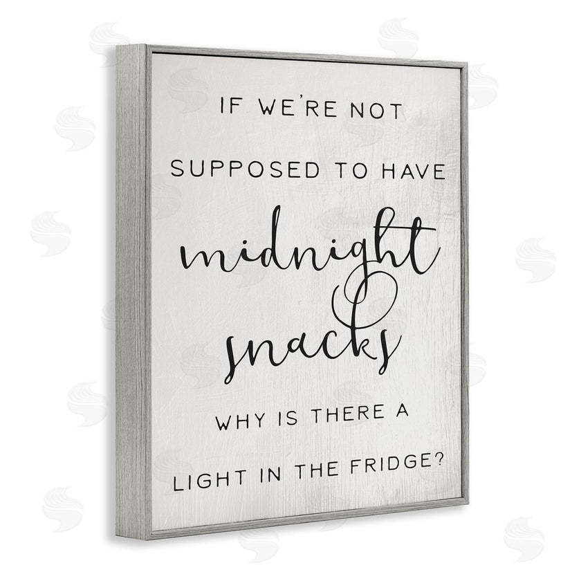 Stupell Studio | Midnight Snack Kitchen Joke