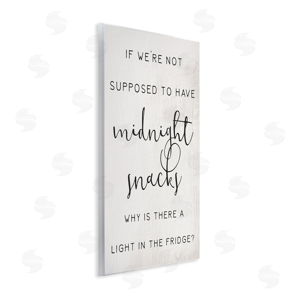 Midnight Snack Kitchen Joke Wood Plaque Wall Art, Home Decor by Stupell Studio