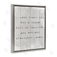Stupell Studio | House Full of Laughter Prayer