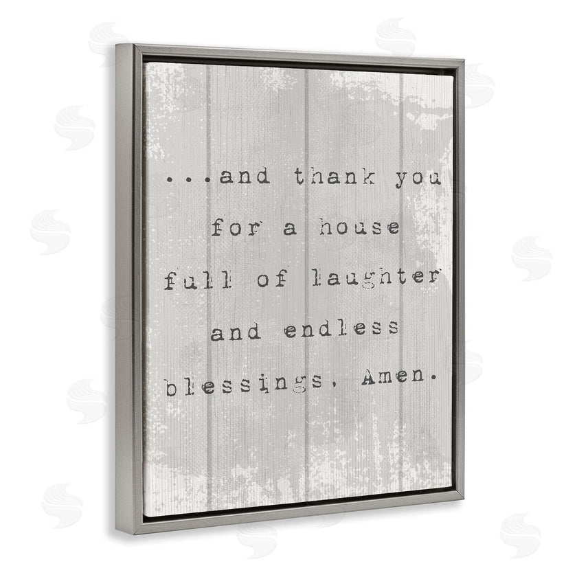 Stupell Studio | House Full of Laughter Prayer