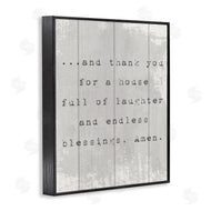 Stupell Studio | House Full of Laughter Prayer