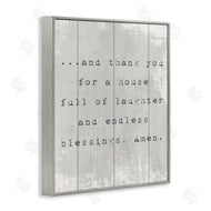 Stupell Studio | House Full of Laughter Prayer
