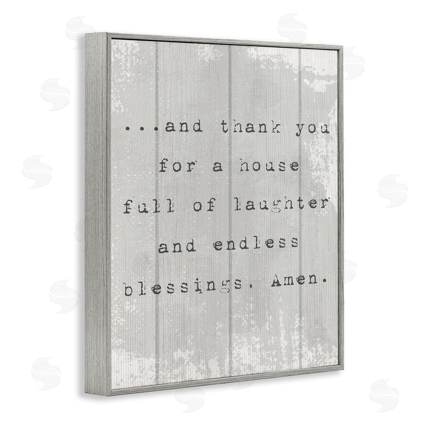 Stupell Studio | House Full of Laughter Prayer