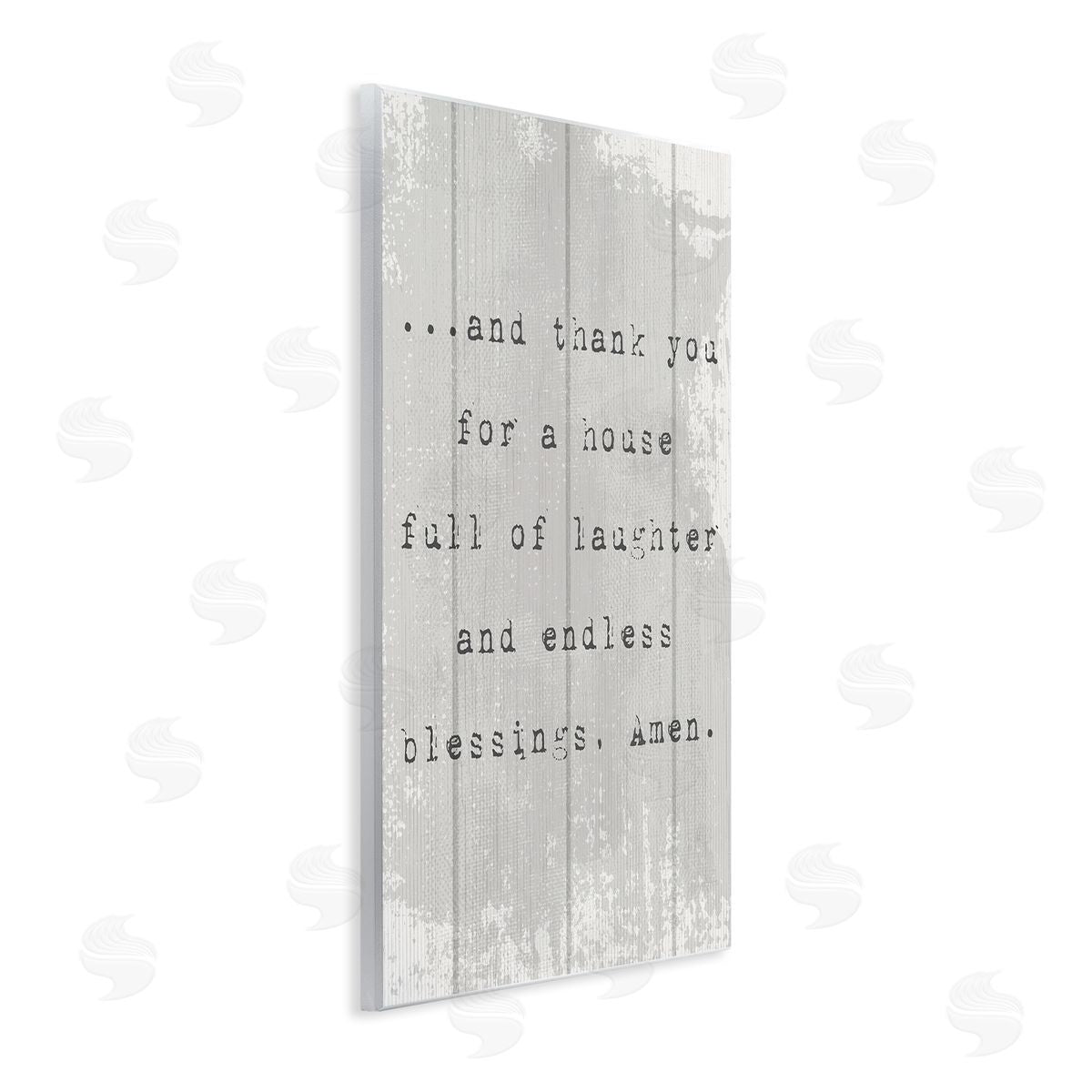 House Full of Laughter Prayer Wood Plaque Wall Art, Home Decor by Stupell Studio