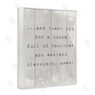 Stupell Studio | House Full of Laughter Prayer