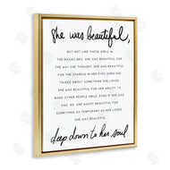 Stupell Studio | She Was Beautiful Quote