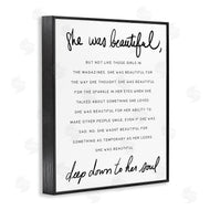 Stupell Studio | She Was Beautiful Quote