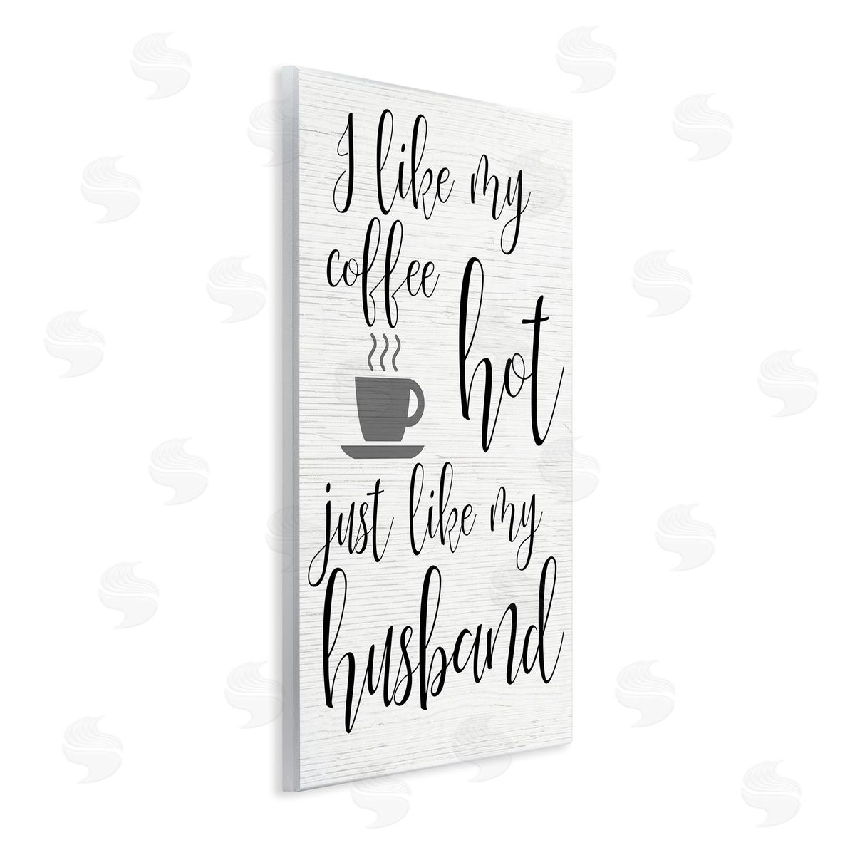 Coffee Hot Like My Husband Wood Plaque Wall Art, Home Decor by Stupell Studio