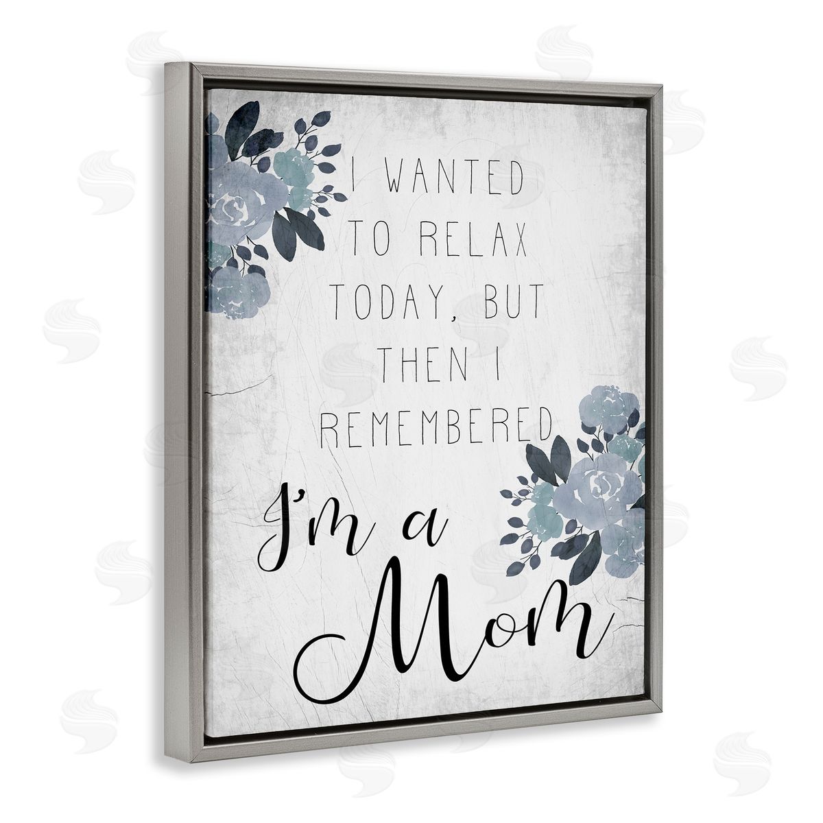 Family Phrase Want to Relax Grey Floating Frame Canvas Wall Art, Home Decor by Stupell Studio