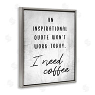 Stupell Studio | Hilarious I Need Coffee Joke
