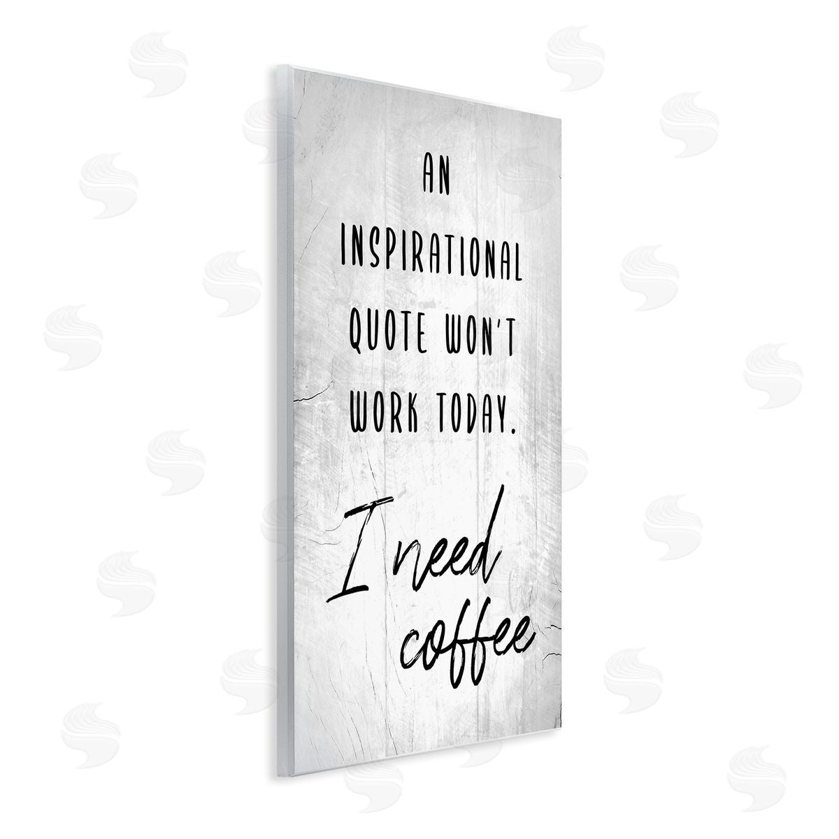 Hilarious I Need Coffee Joke Wood Plaque Wall Art, Home Decor by Stupell Studio